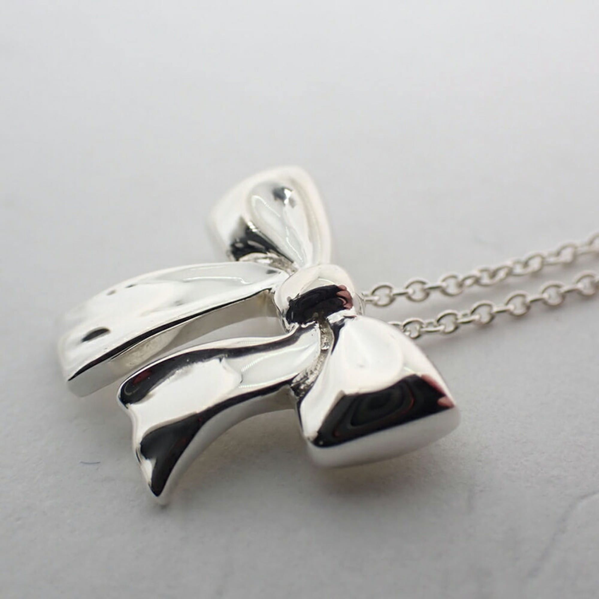 Tiffany & Co. TIFFANY 925 ribbon pendant necklace Size ONE SIZE - 8 Thumbnail