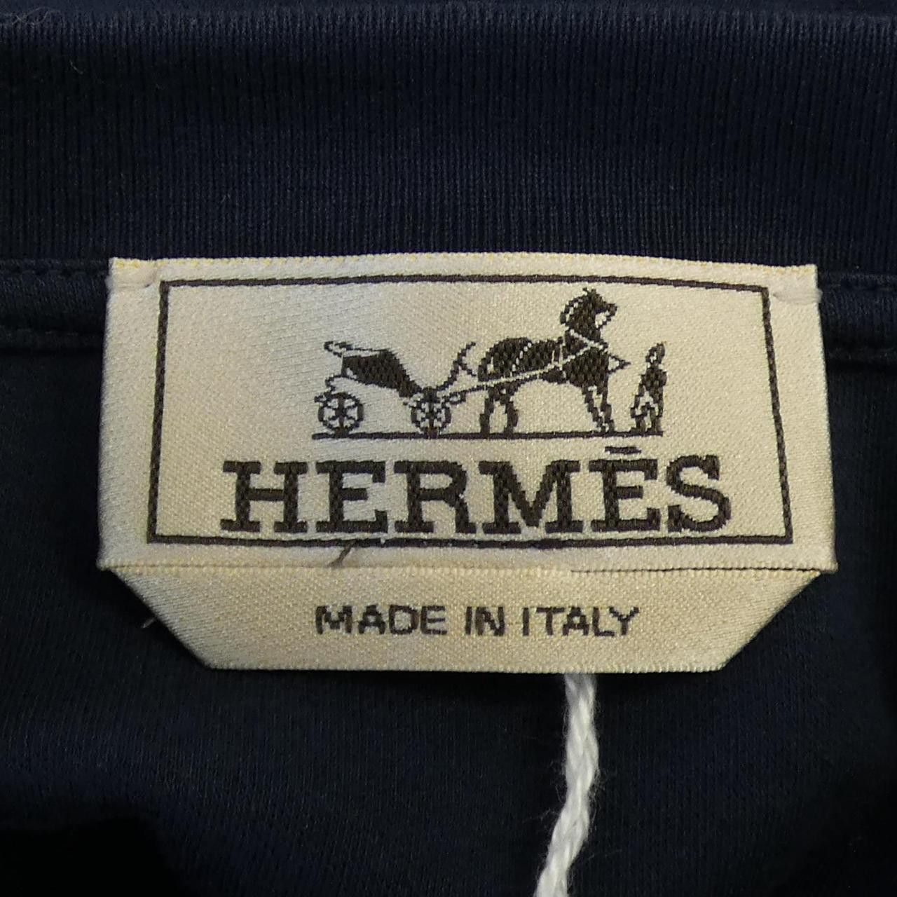 Hermes Hermes Hermès 557940HA T-shirt Cotton T-shirt L Cotton T-Shirts DUTY FREE for USA Size ONE SIZE - 4 Thumbnail