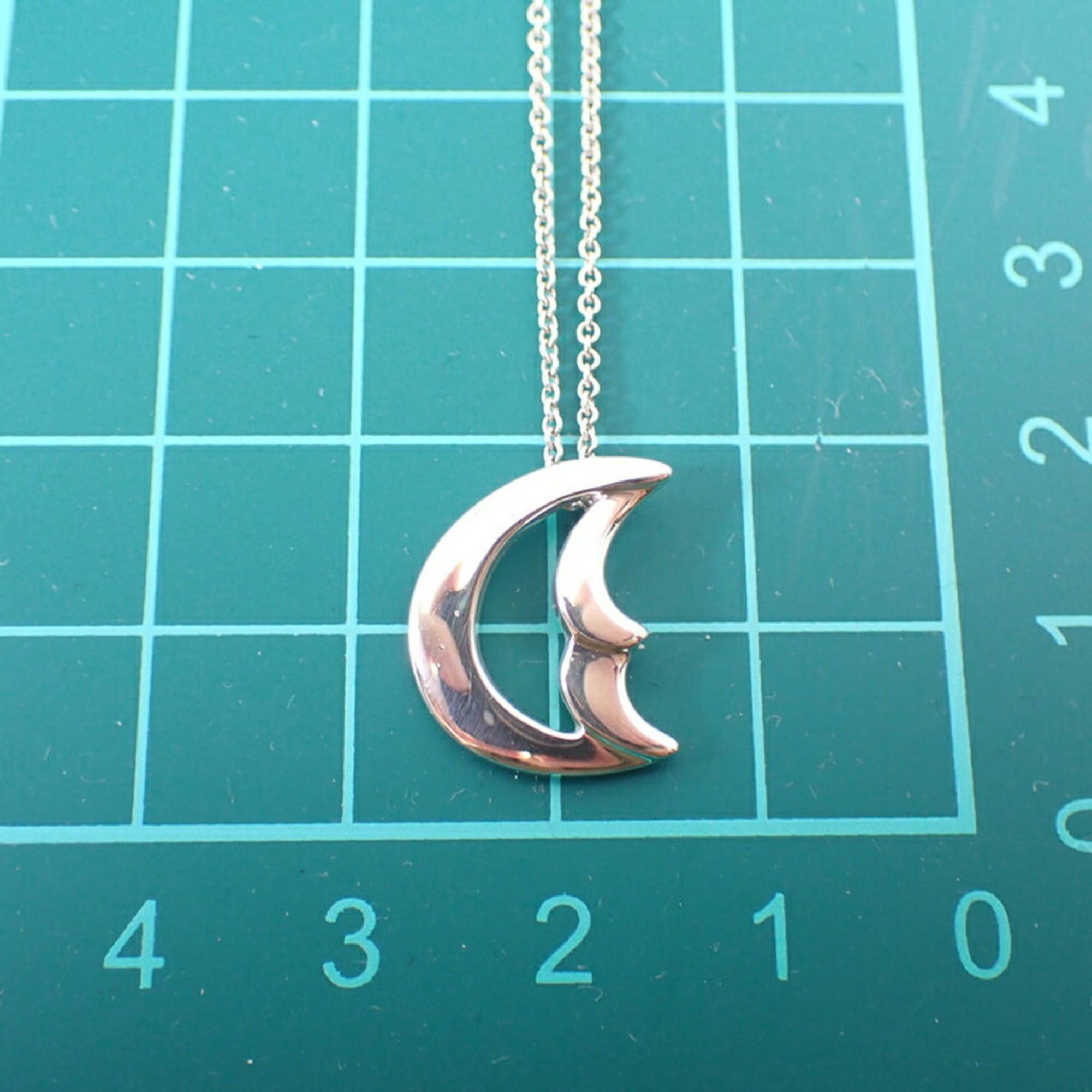 Tiffany & Co. TIFFANY 925 Crescent Moon Pendant Necklace Size ONE SIZE - 11 Thumbnail