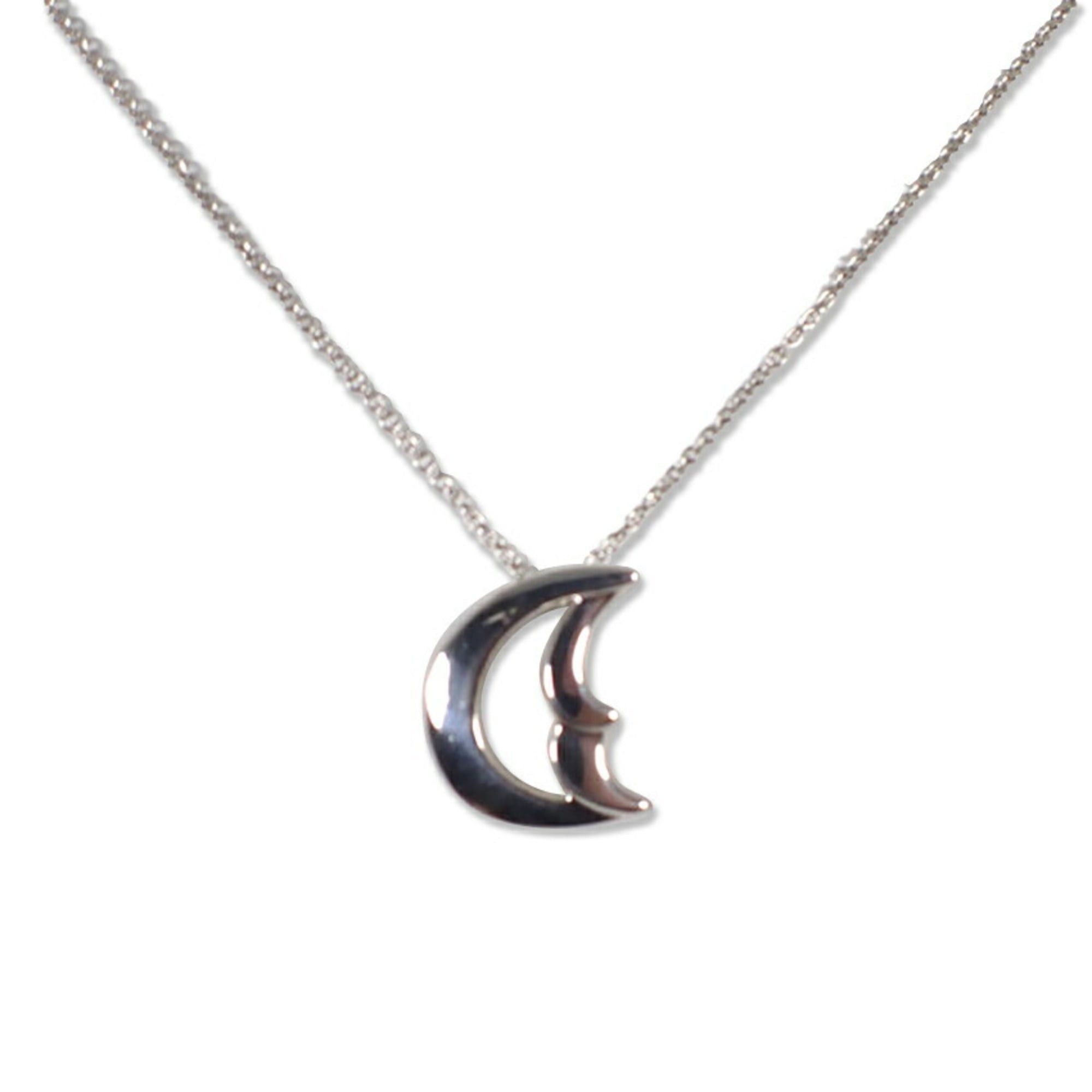 Tiffany & Co. TIFFANY 925 Crescent Moon Pendant Necklace Size ONE SIZE - 2 Thumbnail