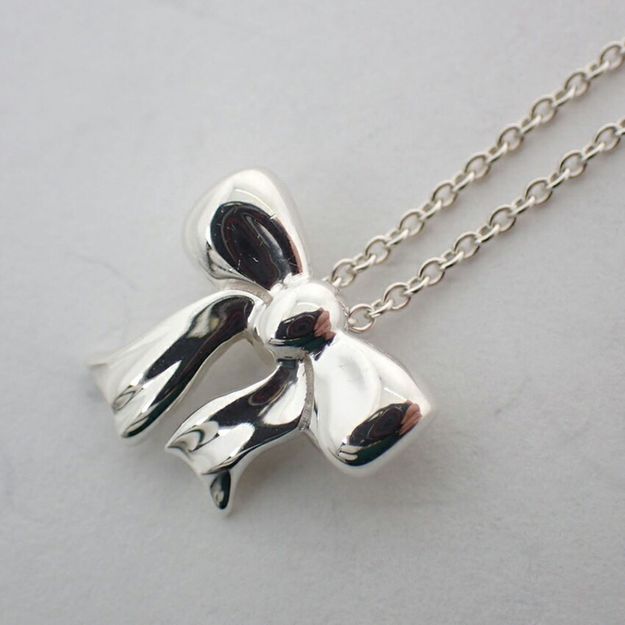 Tiffany & Co. TIFFANY 925 ribbon pendant necklace Size ONE SIZE - 7 Thumbnail