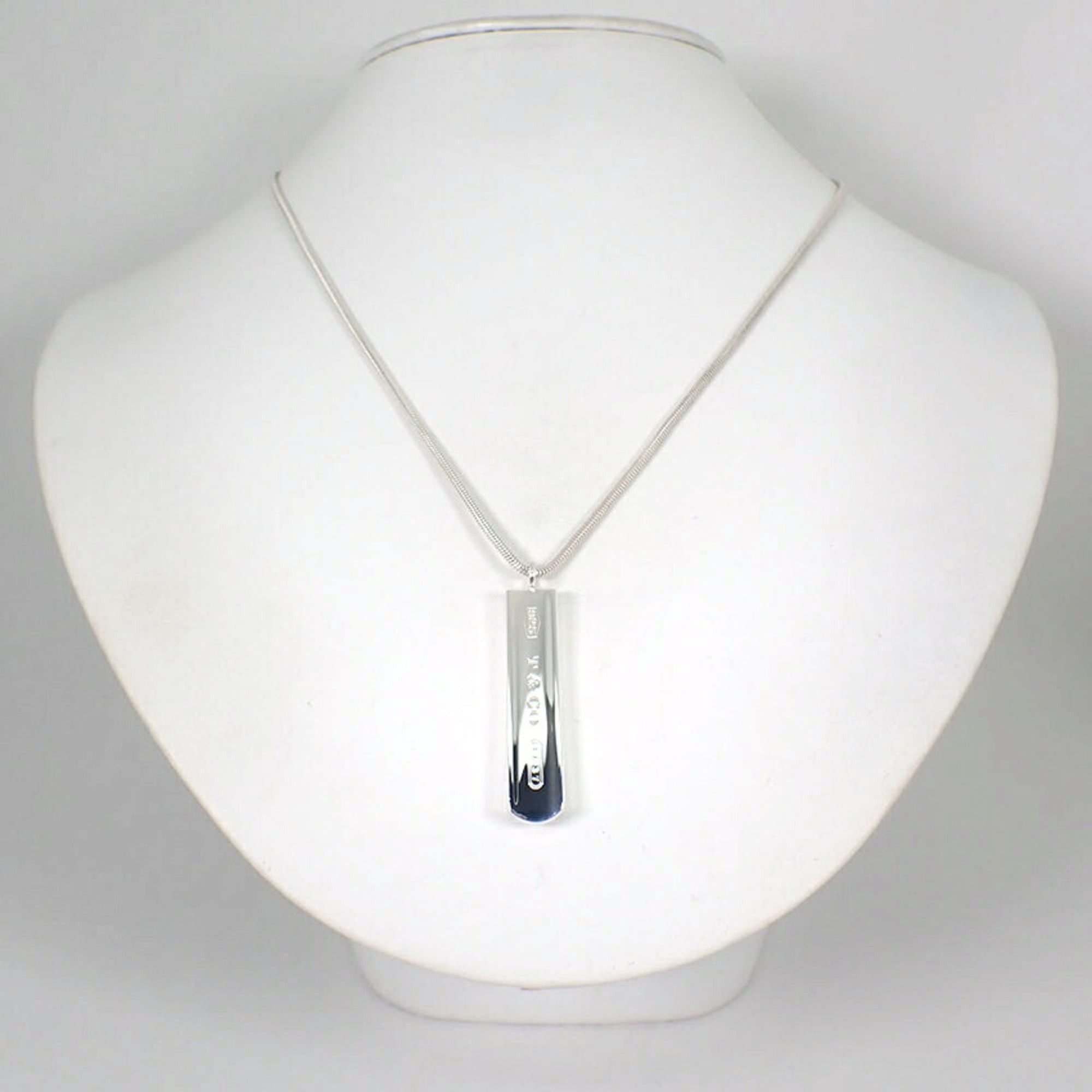 Tiffany & Co. TIFFANY 925 1837 Bar Pendant Necklace Size ONE SIZE - 3 Thumbnail