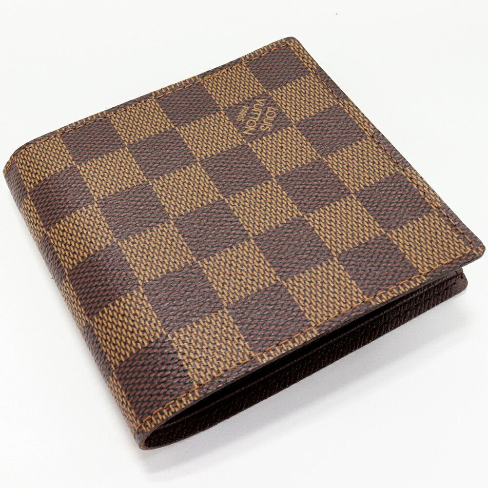 Louis Vuitton Louis Vuitton Louis Vuitton Portefeuille Marco Damier Wallet Canvas Short Wallet N61675 DUTY FREE for USA Size ONE SIZE - 2 Thumbnail