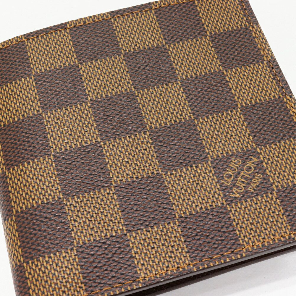 Louis Vuitton Louis Vuitton Louis Vuitton Portefeuille Marco Damier Wallet Canvas Short Wallet N61675 DUTY FREE for USA Size ONE SIZE - 5 Thumbnail