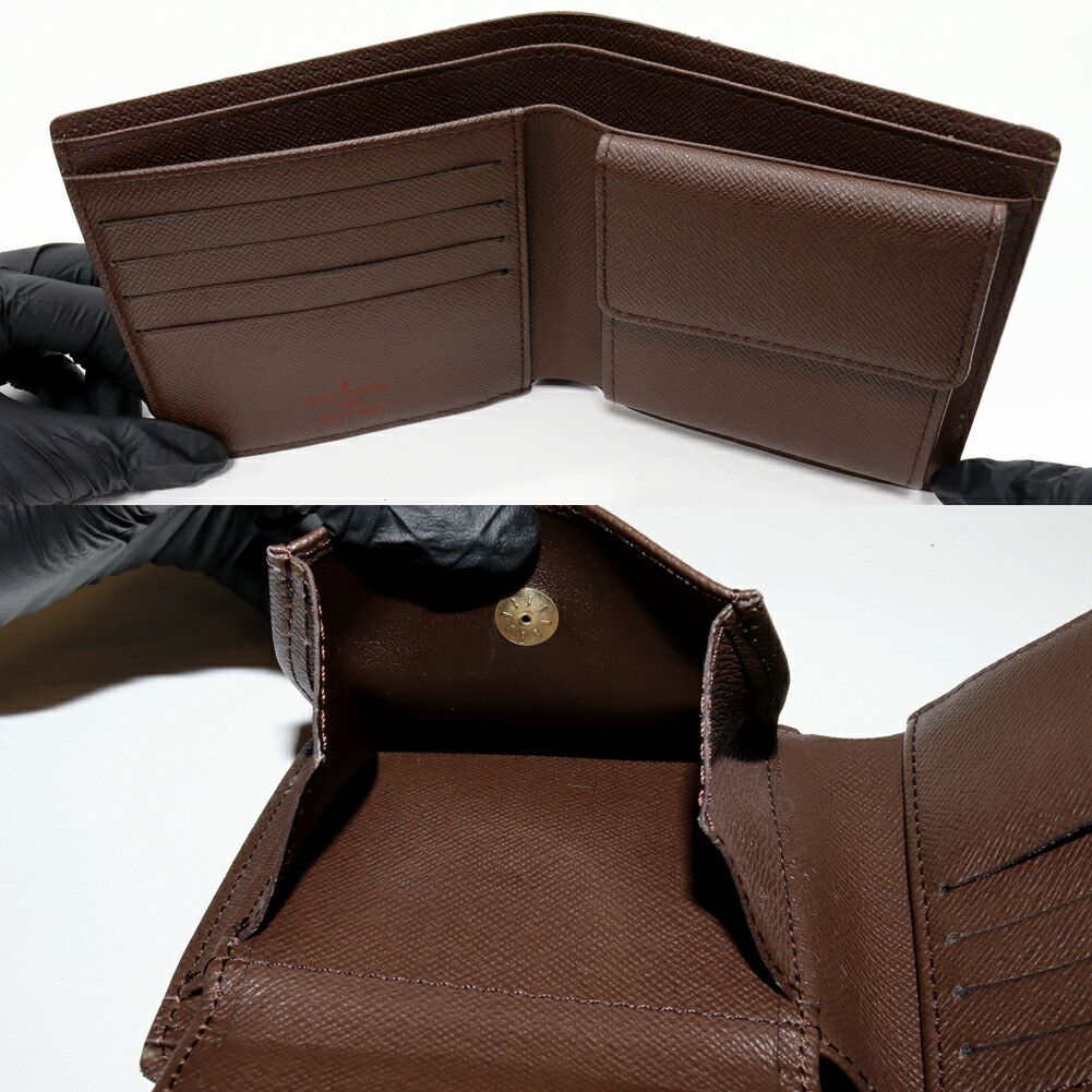 Louis Vuitton Louis Vuitton Louis Vuitton Portefeuille Marco Damier Wallet Canvas Short Wallet N61675 DUTY FREE for USA Size ONE SIZE - 3 Thumbnail