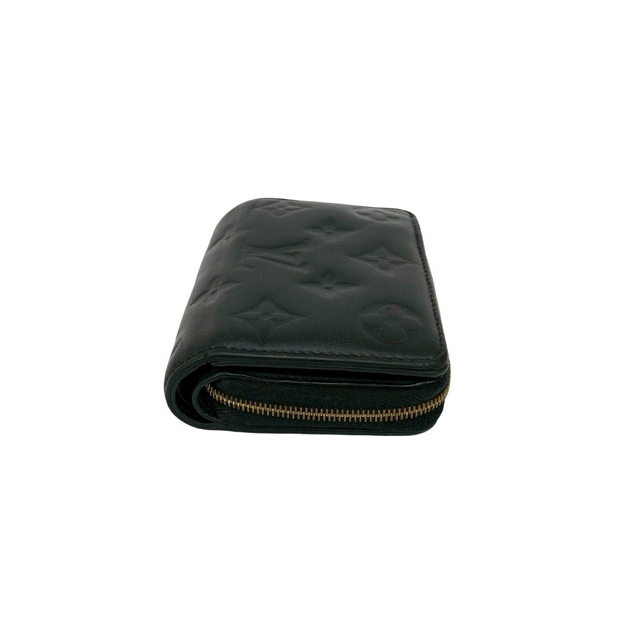 Louis Vuitton Louis Vuitton Louis Vuitton Portefeuille Lou Monogram Empreinte Leather Wallet Leather Short Wallet DUTY FREE for USA Size ONE SIZE - 6 Thumbnail