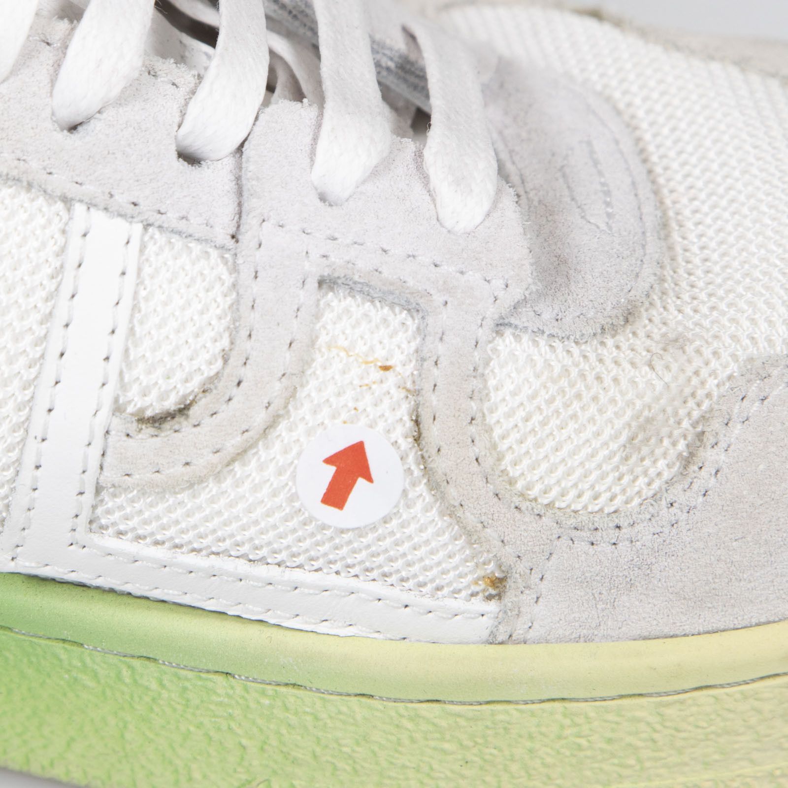 Lanvin White & Green Suede Ombré Lace Up Trainers Size US 8 / IT 38 - 12 Thumbnail
