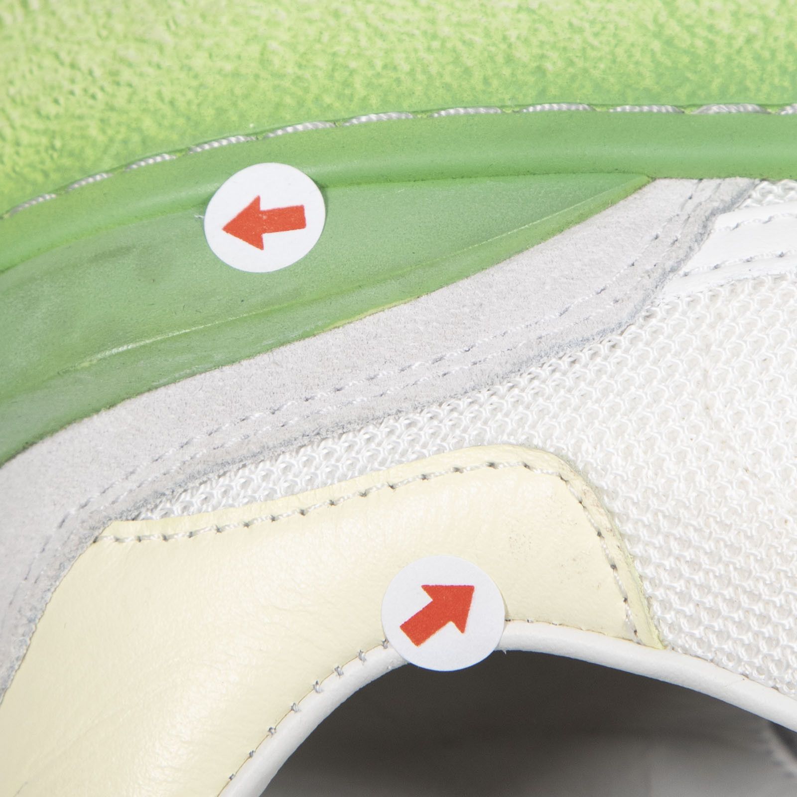 Lanvin White & Green Suede Ombré Lace Up Trainers Size US 8 / IT 38 - 8 Thumbnail