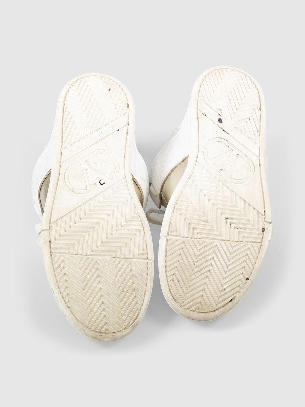 Valentino White Leather Open Skate Trainers Size US 8 / IT 38 - 4 Thumbnail