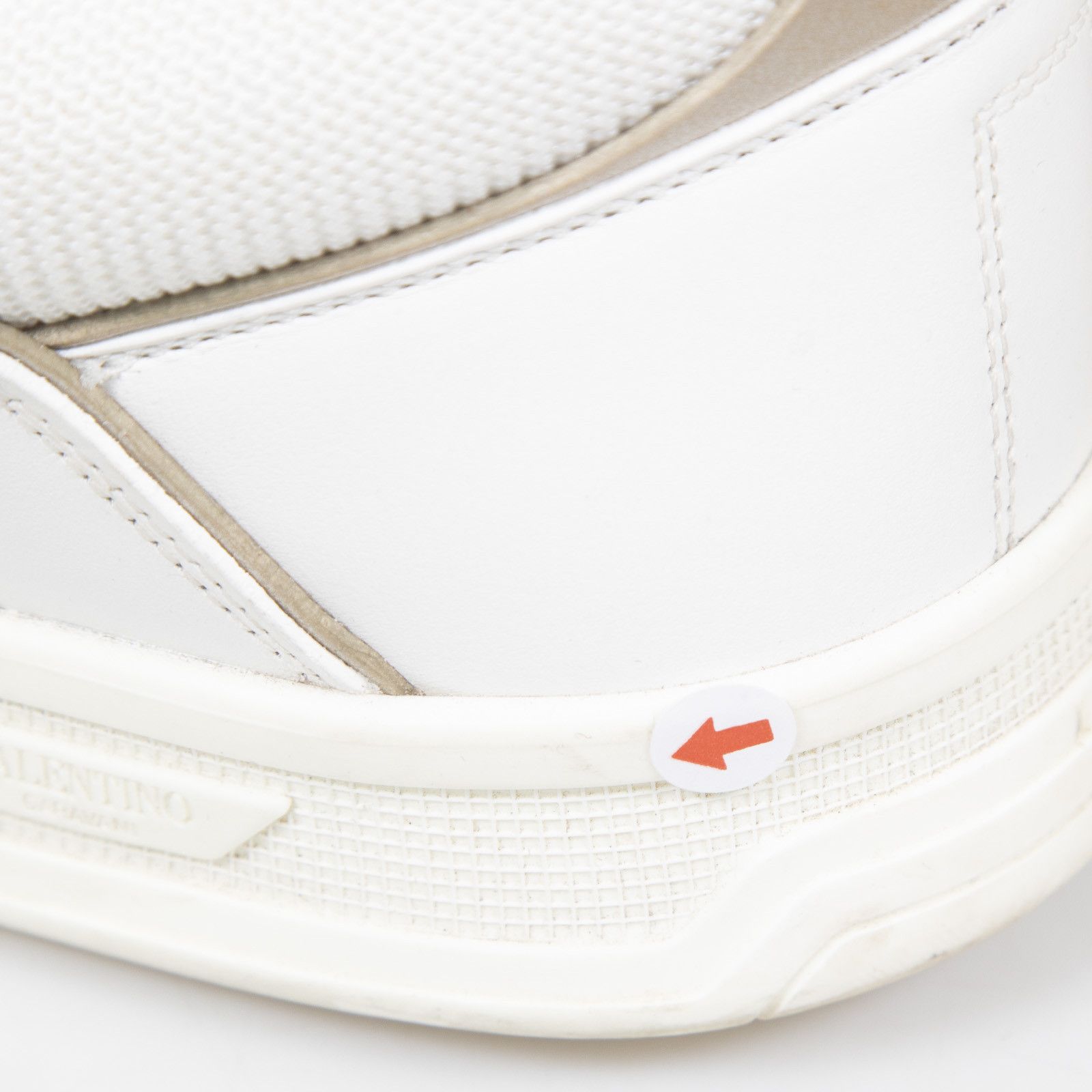 Valentino White Leather Open Skate Trainers Size US 8 / IT 38 - 6 Thumbnail