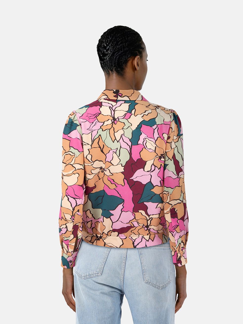 Dries Van Noten Abstract Long Sleeve Blouse Size XS / US 0-2 / IT 36-38 - 2 Thumbnail