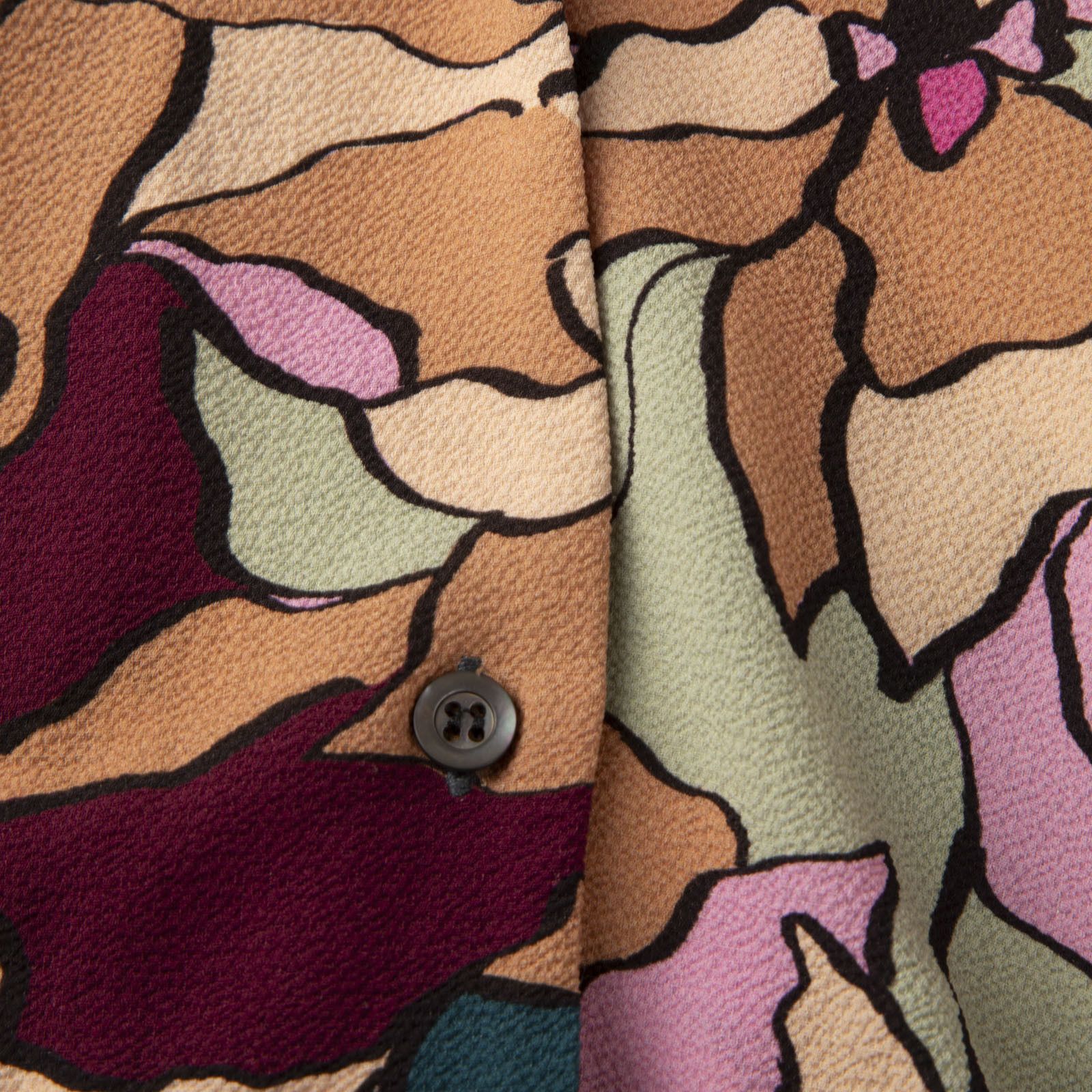 Dries Van Noten Abstract Long Sleeve Blouse Size XS / US 0-2 / IT 36-38 - 3 Thumbnail