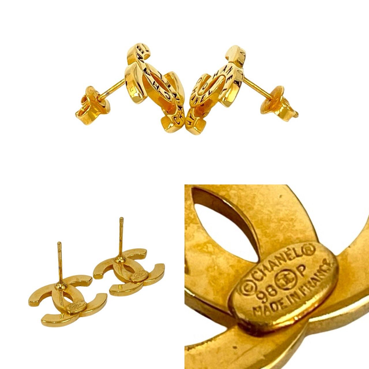 Chanel Chanel Chanel Coco Mark Earrings Metal Earrings DUTY FREE for USA Size ONE SIZE - 3 Thumbnail