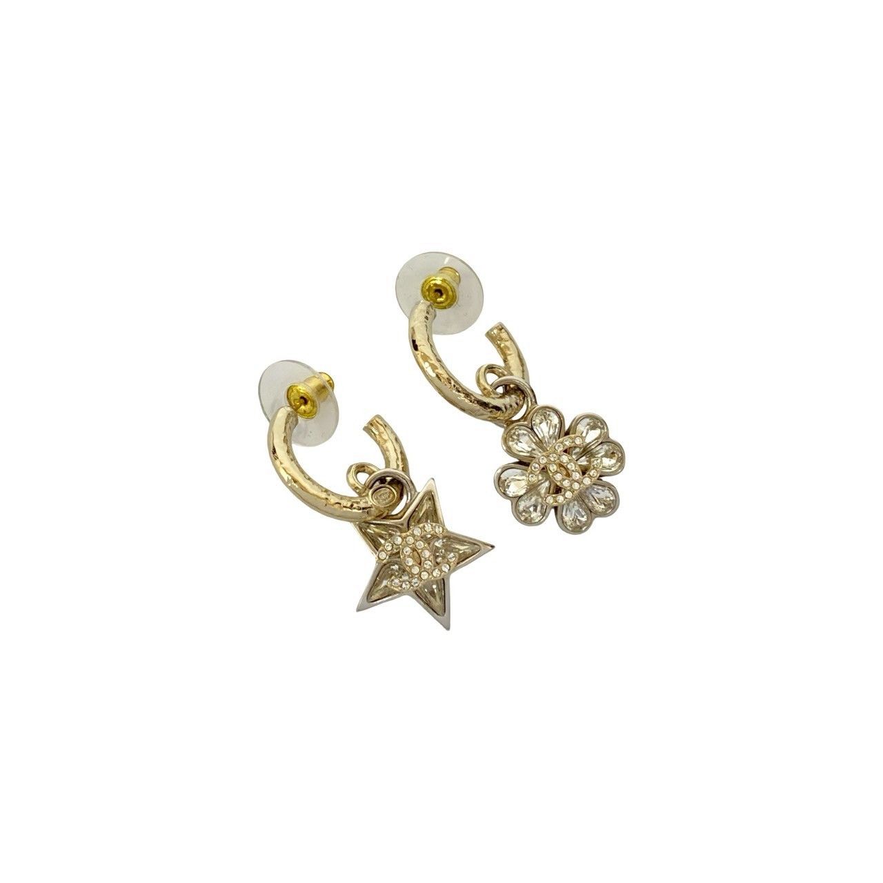 Chanel Chanel Chanel Coco Mark Star Flower Earrings Metal Earrings C23S DUTY FREE for USA Size ONE SIZE - 4 Thumbnail