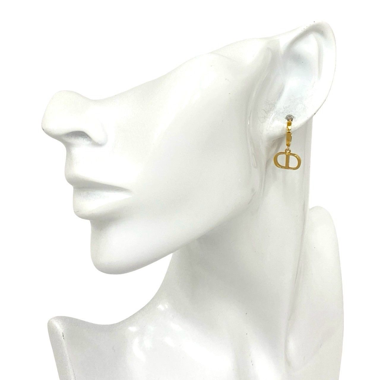 Dior Christian Dior CD Motif Earrings Metal Earrings DUTY FREE for USA