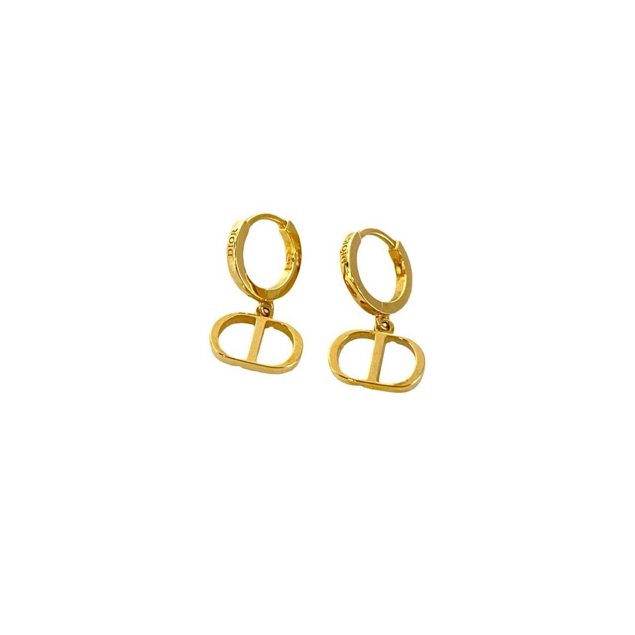 Dior Christian Dior CD Motif Earrings Metal Earrings DUTY FREE for USA