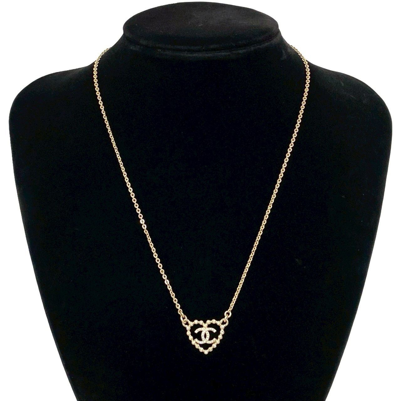 Chanel Chanel Chanel Coco Mark Heart Motif Necklace Metal Necklace DUTY FREE for USA Size ONE SIZE - 2 Thumbnail