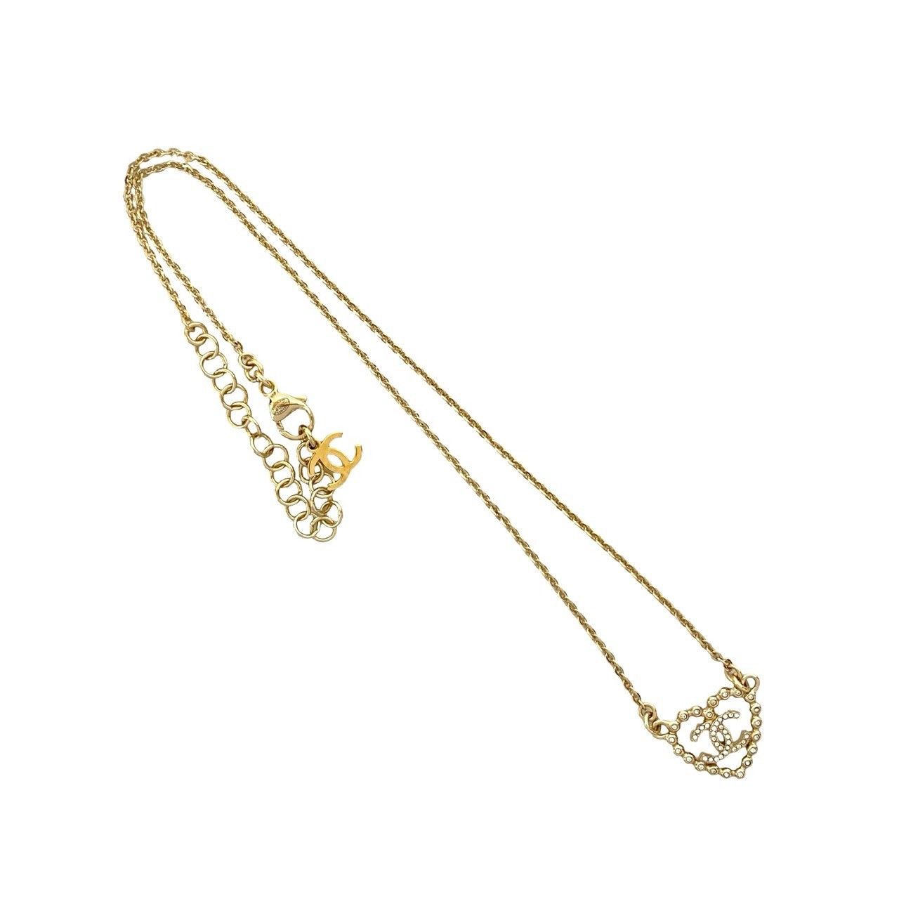 Chanel Chanel Chanel Coco Mark Heart Motif Necklace Metal Necklace DUTY FREE for USA Size ONE SIZE - 4 Thumbnail