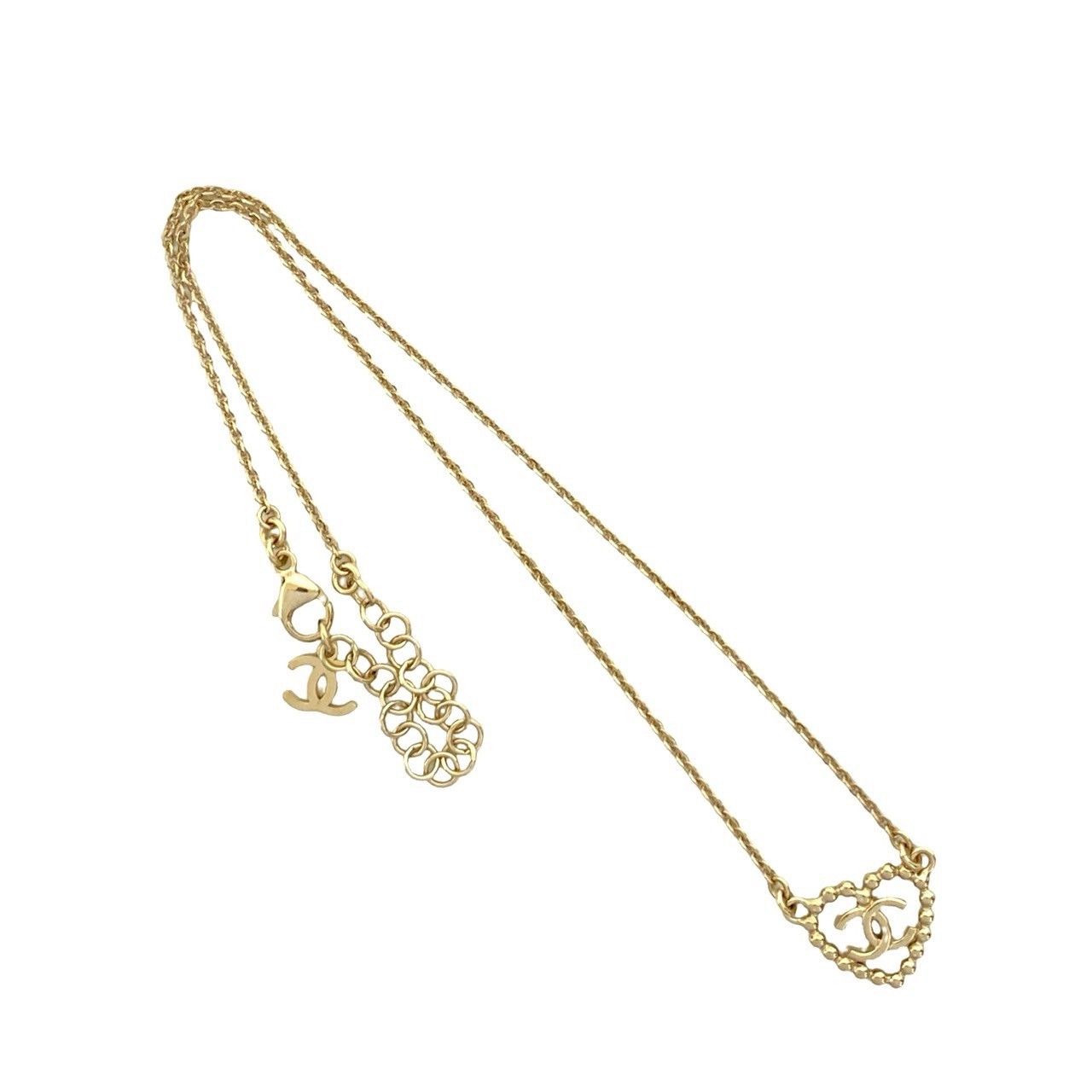 Chanel Chanel Chanel Coco Mark Heart Motif Necklace Metal Necklace DUTY FREE for USA Size ONE SIZE - 5 Thumbnail