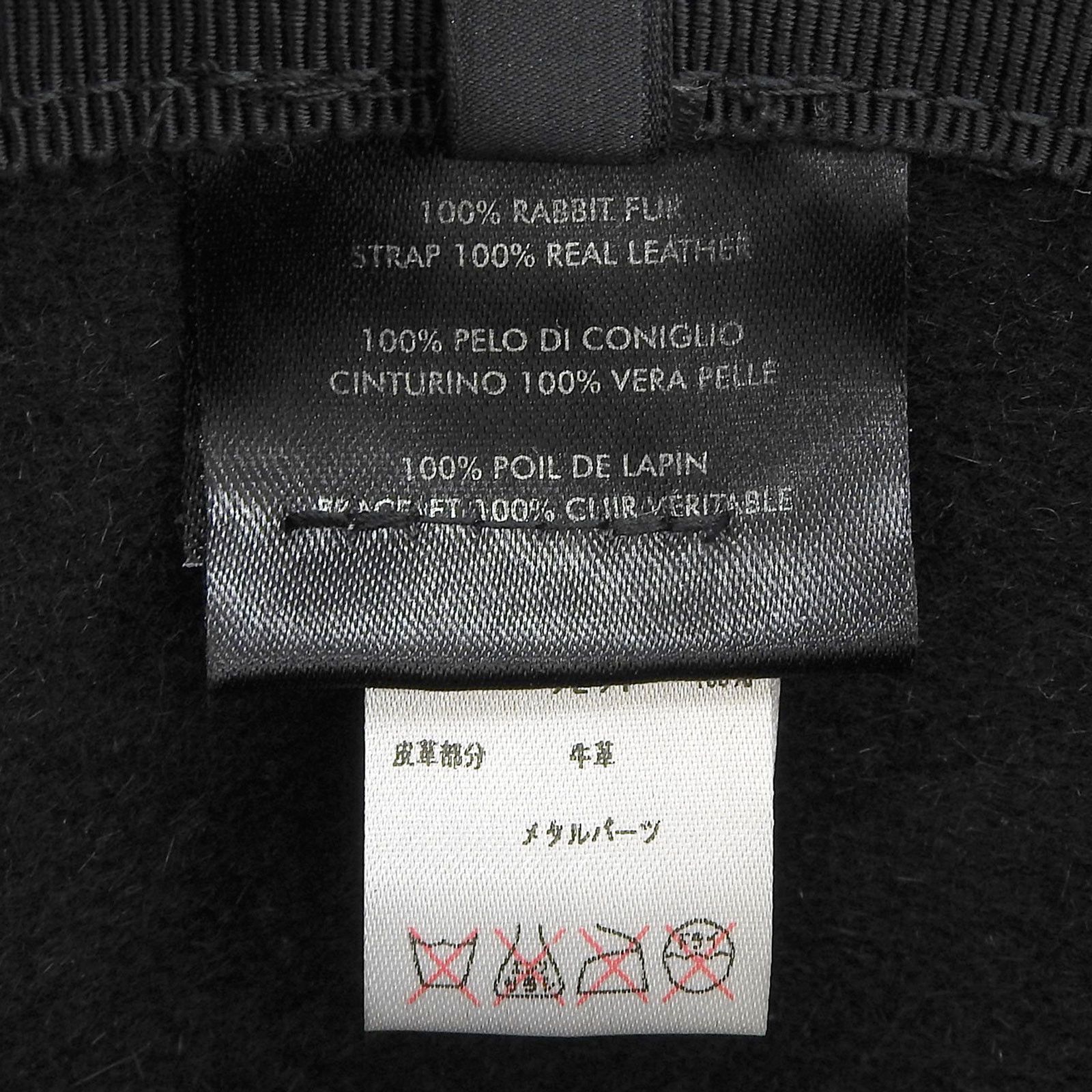 Gucci Gucci Gucci Felted Rabbit Hat Leather Hats DUTY FREE for USA Size ONE SIZE - 7 Thumbnail