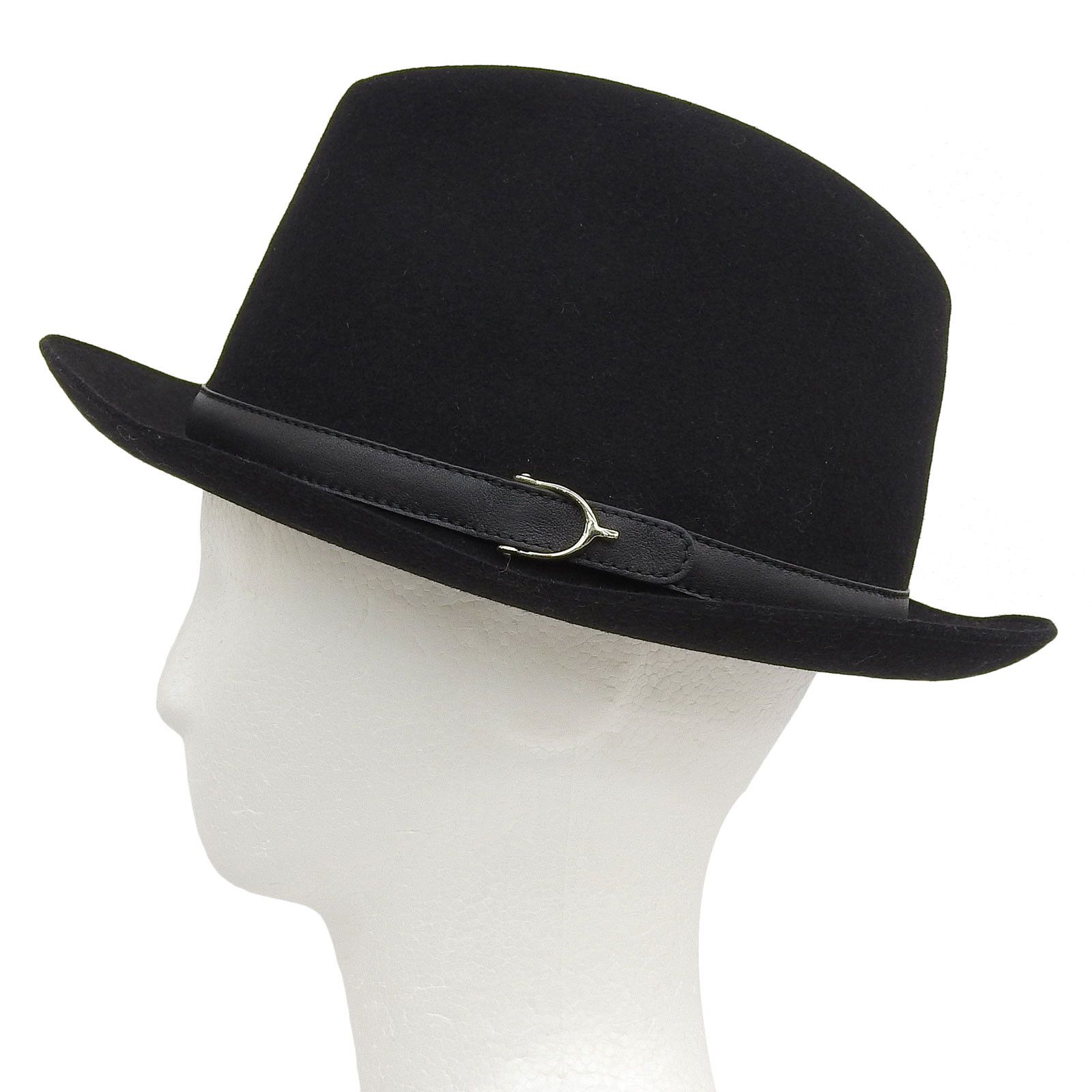 Gucci Gucci Gucci Felted Rabbit Hat Leather Hats DUTY FREE for USA Size ONE SIZE - 2 Thumbnail