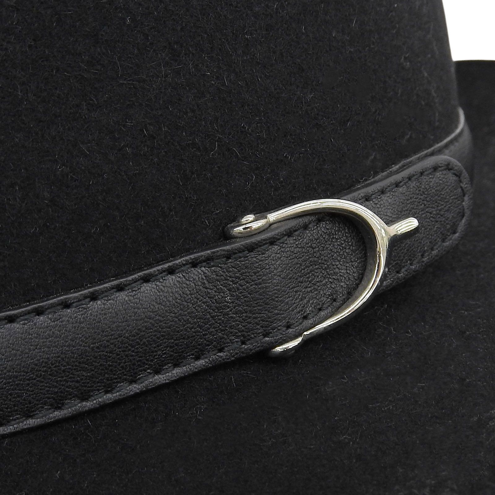 Gucci Gucci Gucci Felted Rabbit Hat Leather Hats DUTY FREE for USA Size ONE SIZE - 5 Thumbnail