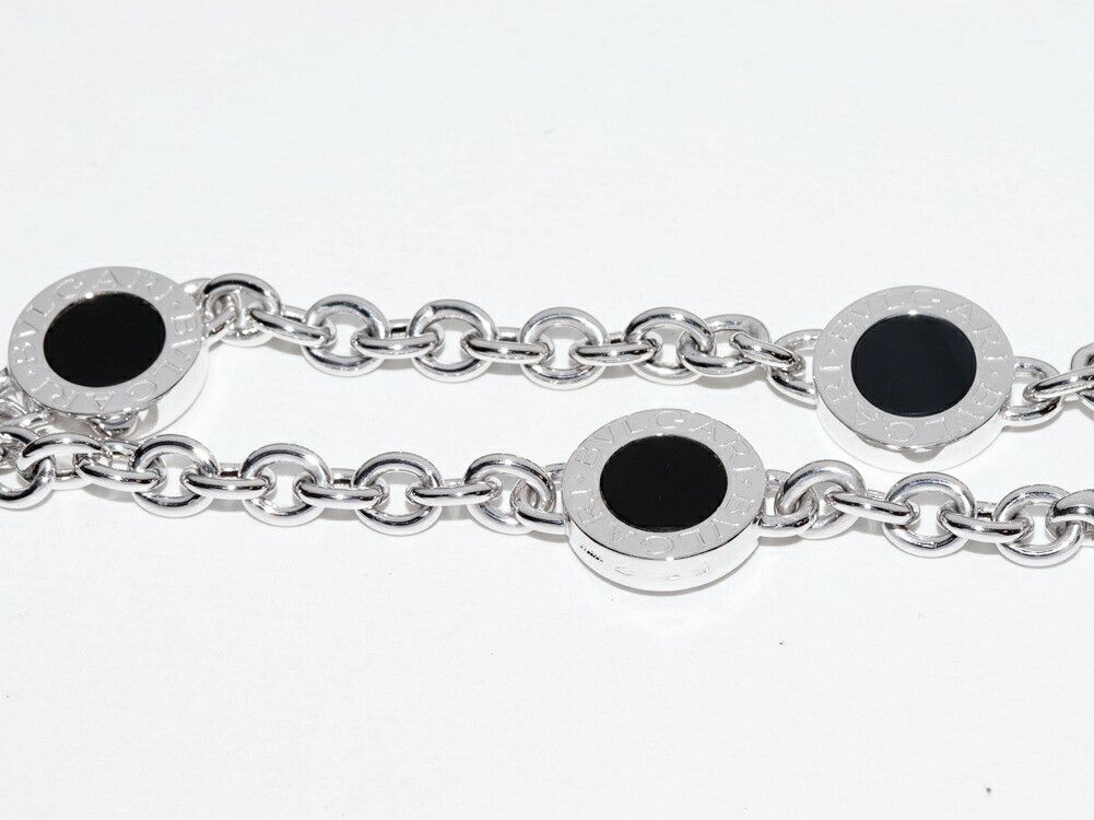 Bvlgari Bvlgari Bvlgari Bvlgari Au750 White Gold Onyx Bracelet Size 17 Metal Bracelet DUTY FREE for USA Size ONE SIZE - 4 Thumbnail
