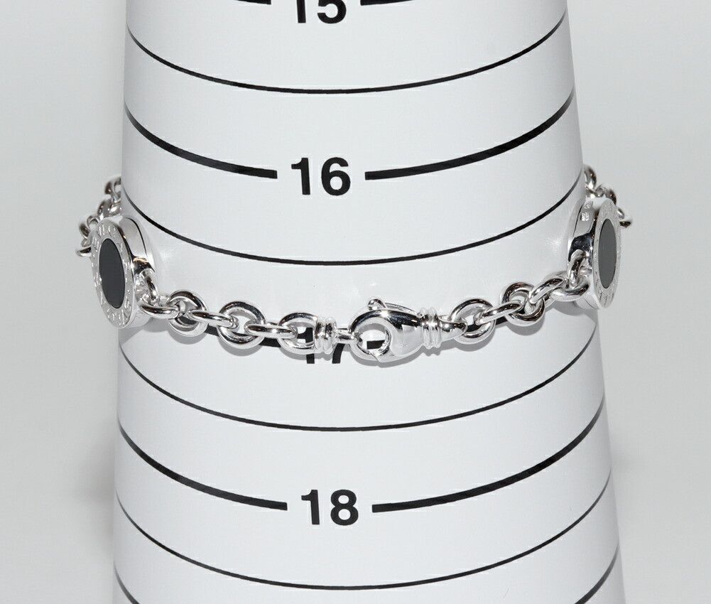 Bvlgari Bvlgari Bvlgari Bvlgari Au750 White Gold Onyx Bracelet Size 17 Metal Bracelet DUTY FREE for USA Size ONE SIZE - 2 Thumbnail