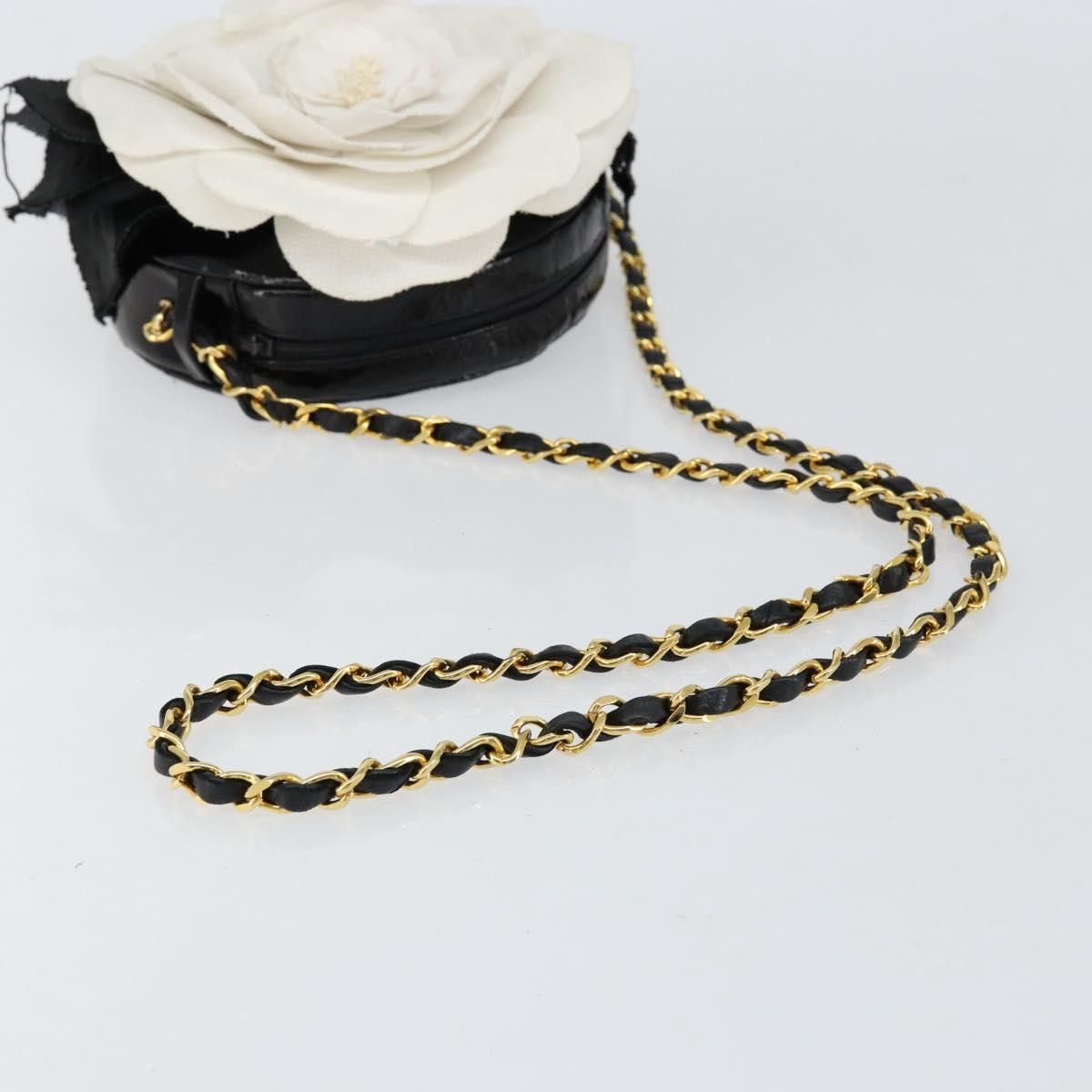 Chanel Chanel Vintage Camellia Round Evening Bag Lambskin and Satin Size ONE SIZE - 7 Thumbnail