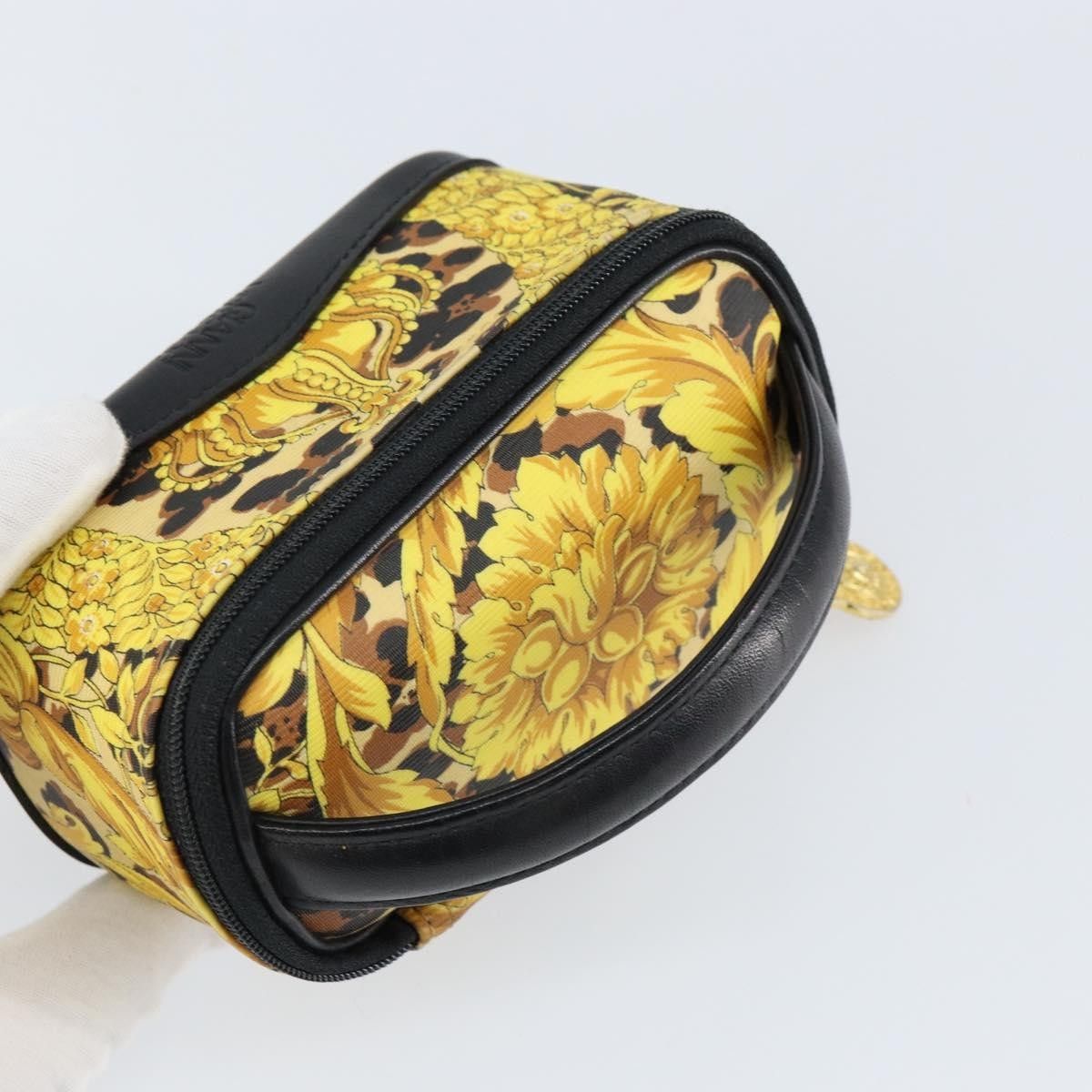 Versace Versace Vanity Hand Bag Canvas and Leather Size ONE SIZE - 14 Thumbnail
