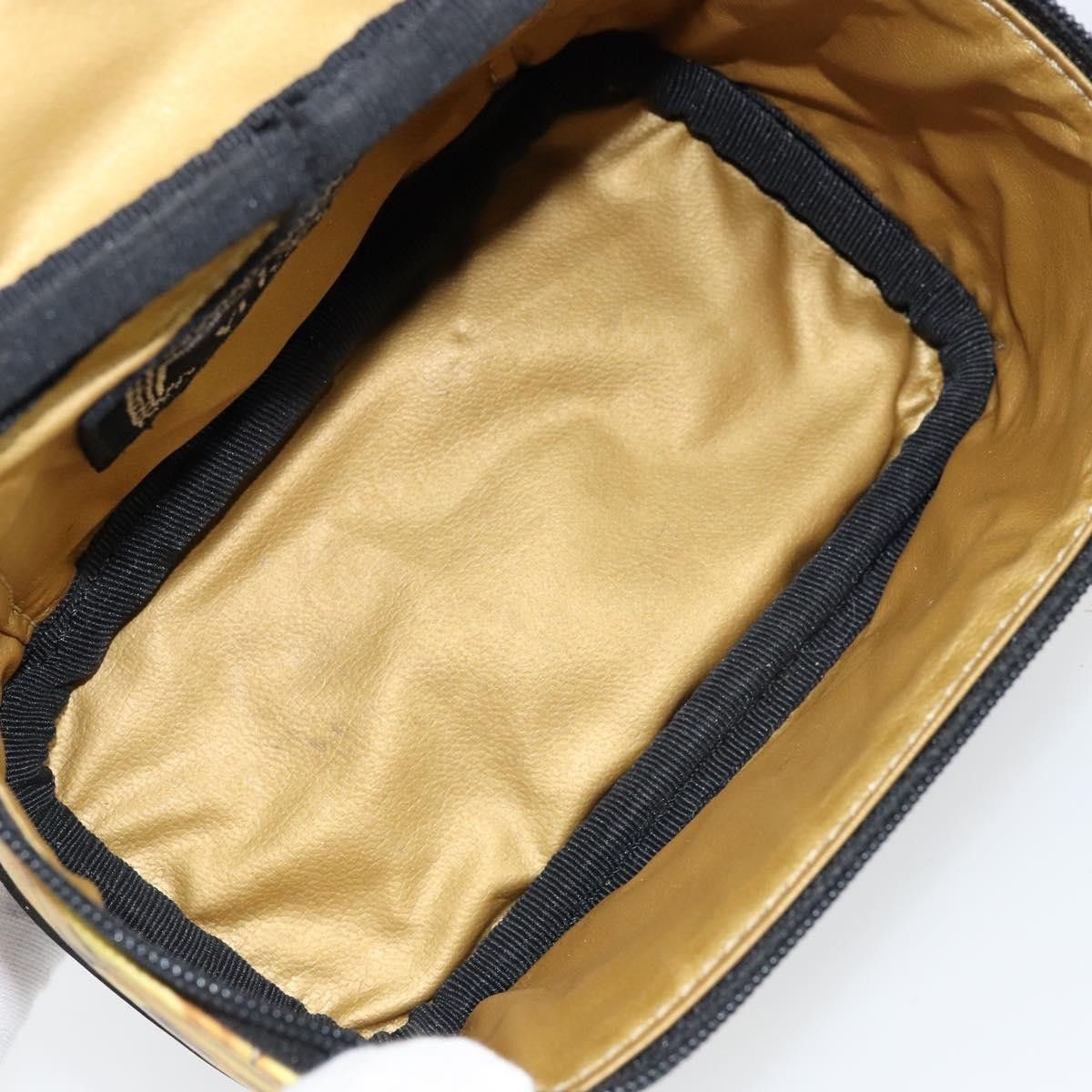 Versace Versace Vanity Hand Bag Canvas and Leather Size ONE SIZE - 5 Thumbnail