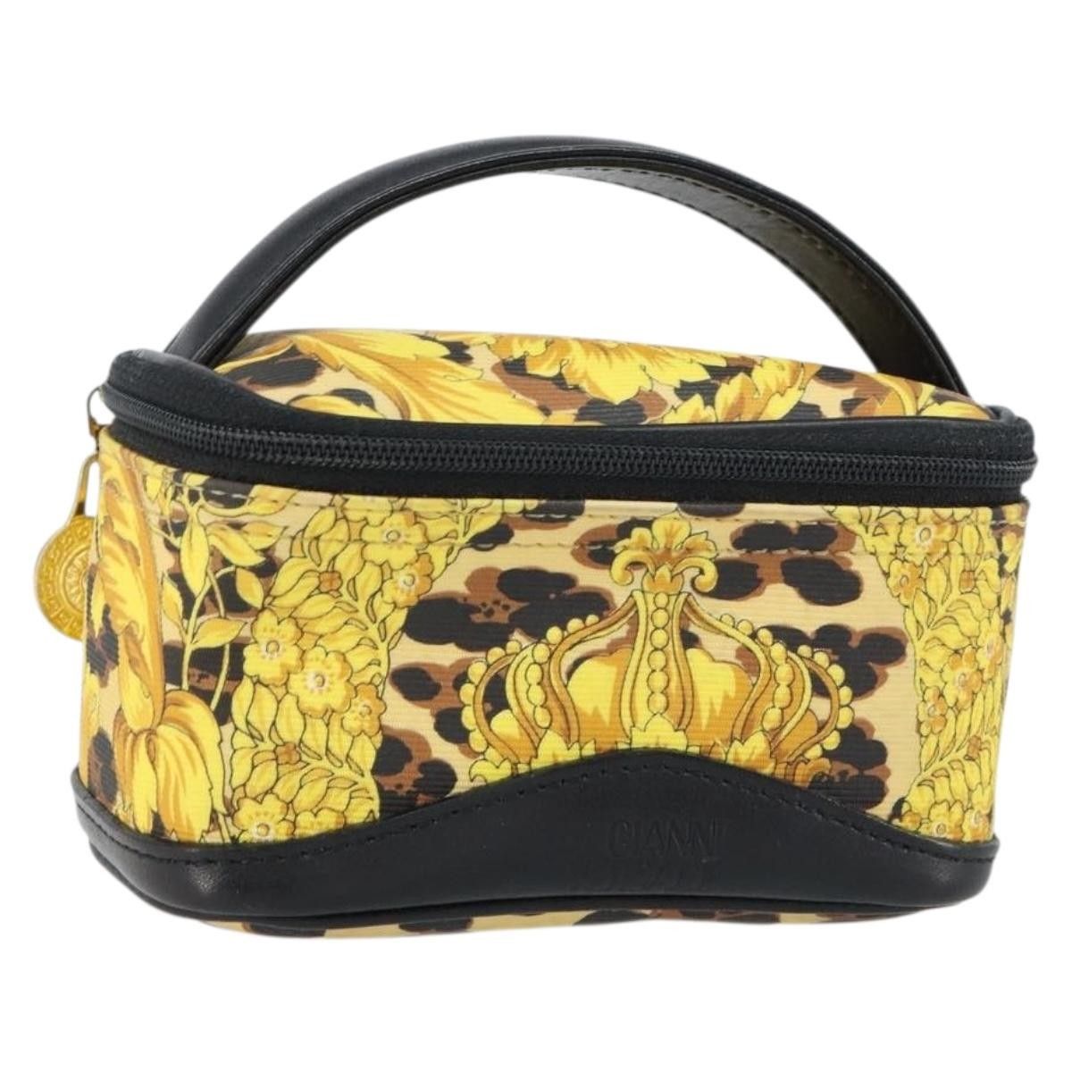 Versace Versace Vanity Hand Bag Canvas and Leather Size ONE SIZE - 17 Thumbnail