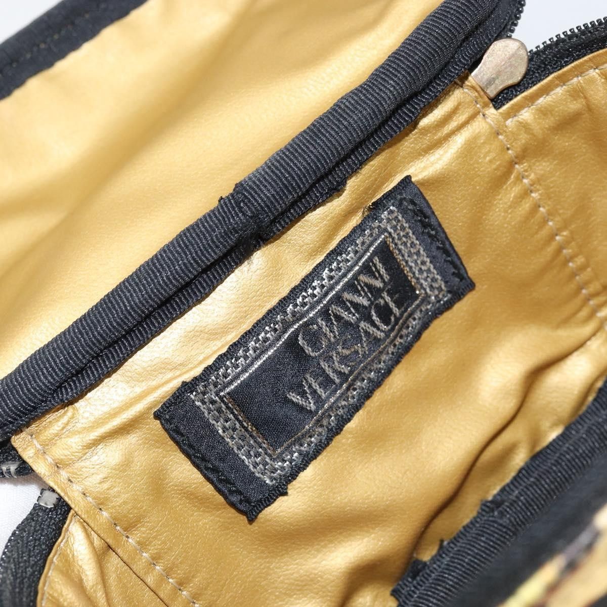 Versace Versace Vanity Hand Bag Canvas and Leather Size ONE SIZE - 6 Thumbnail