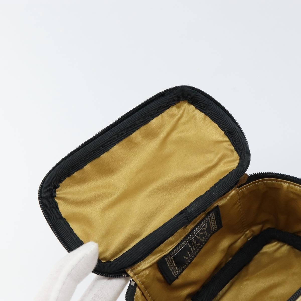 Versace Versace Vanity Hand Bag Canvas and Leather Size ONE SIZE - 18 Thumbnail