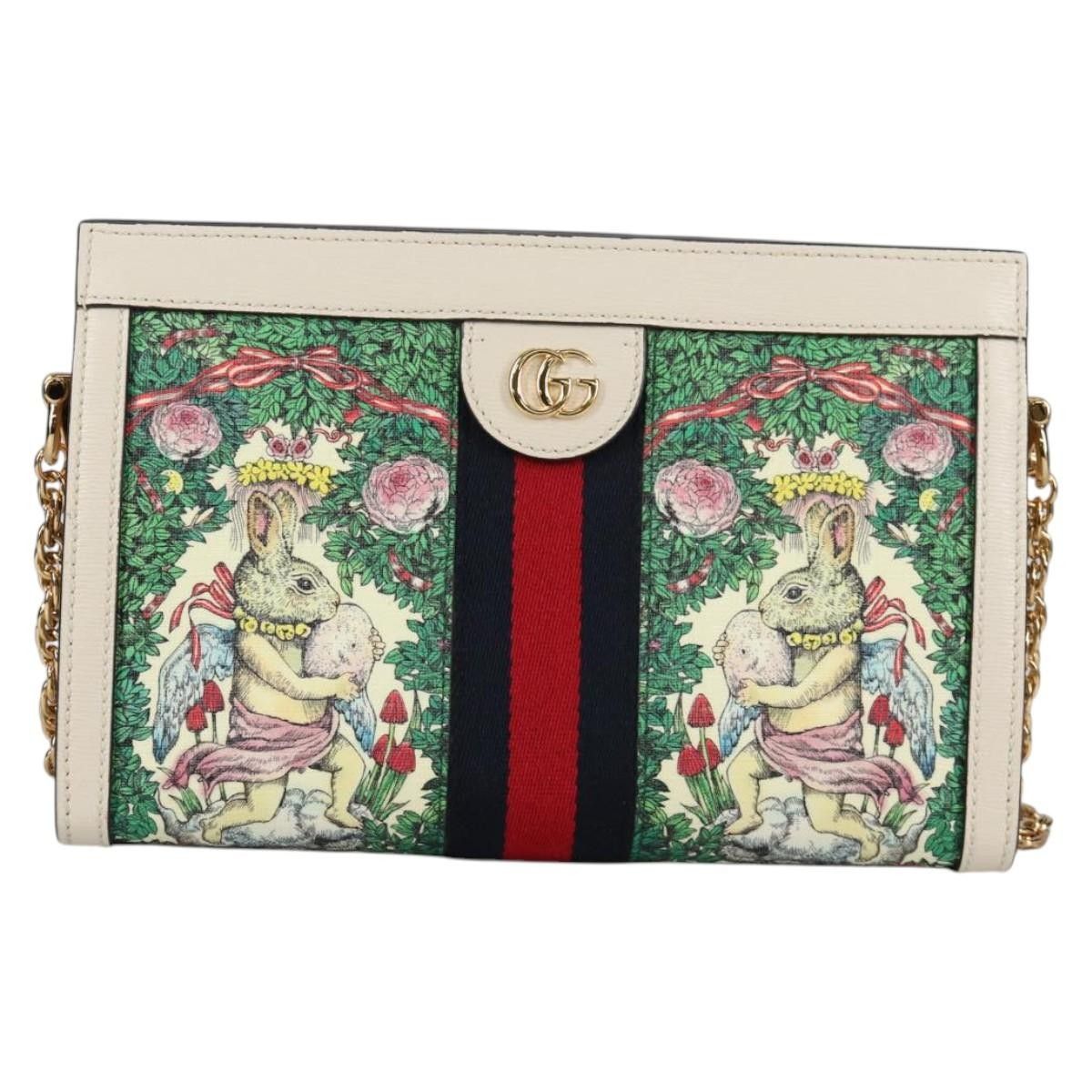 Gucci Gucci Ophidia Chain Shoulder Bag Flora GG Coated Canvas Size ONE SIZE - 20 Thumbnail