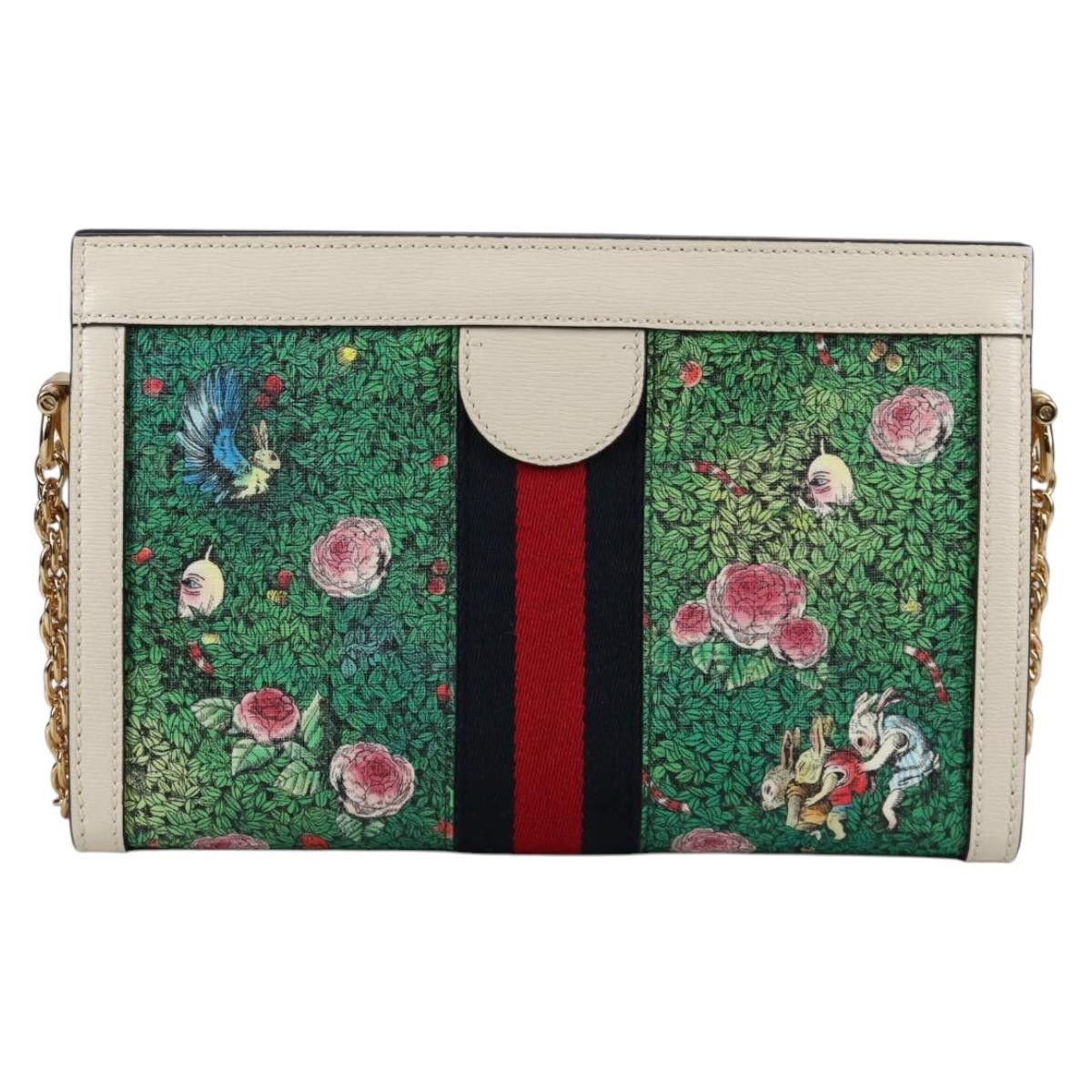 Gucci Gucci Ophidia Chain Shoulder Bag Flora GG Coated Canvas Size ONE SIZE - 2 Thumbnail