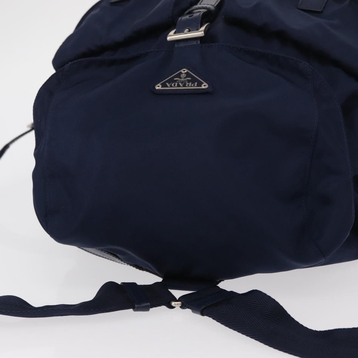 Prada Prada Vela Double Front Pocket Backpack Tessuto with Saffiano Leather Size ONE SIZE - 16 Thumbnail