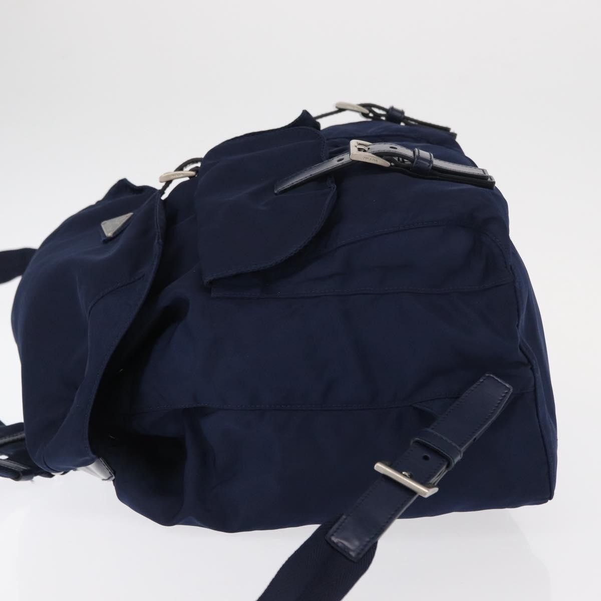 Prada Prada Vela Double Front Pocket Backpack Tessuto with Saffiano Leather Size ONE SIZE - 3 Thumbnail