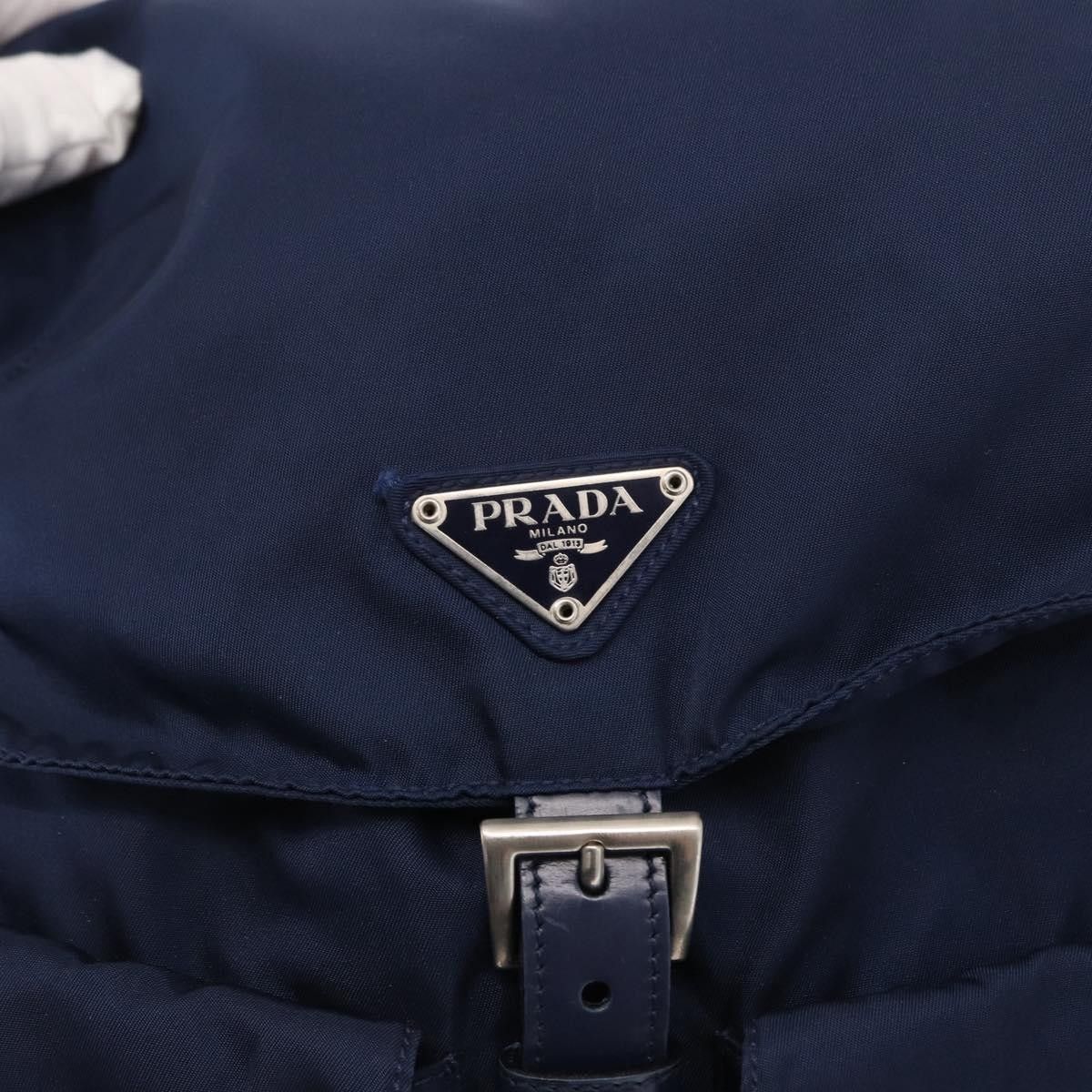 Prada Prada Vela Double Front Pocket Backpack Tessuto with Saffiano Leather Size ONE SIZE - 6 Thumbnail