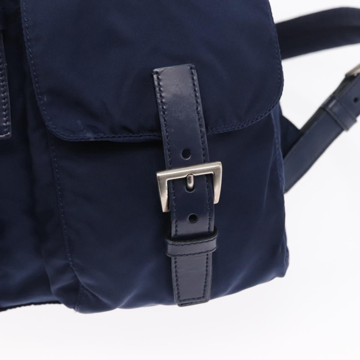 Prada Prada Vela Double Front Pocket Backpack Tessuto with Saffiano Leather Size ONE SIZE - 23 Thumbnail