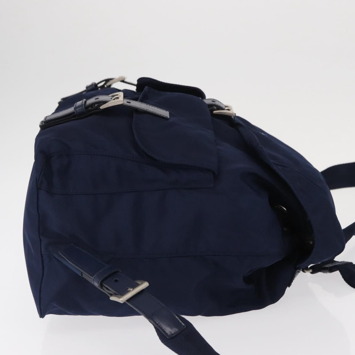 Prada Prada Vela Double Front Pocket Backpack Tessuto with Saffiano Leather Size ONE SIZE - 4 Thumbnail