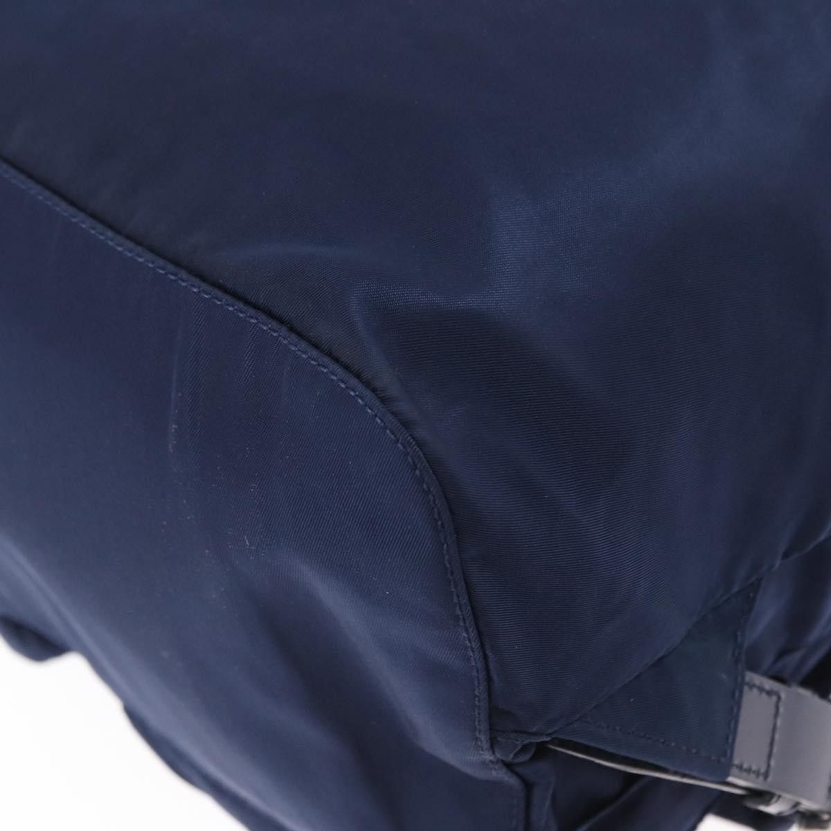 Prada Prada Vela Double Front Pocket Backpack Tessuto with Saffiano Leather Size ONE SIZE - 10 Thumbnail