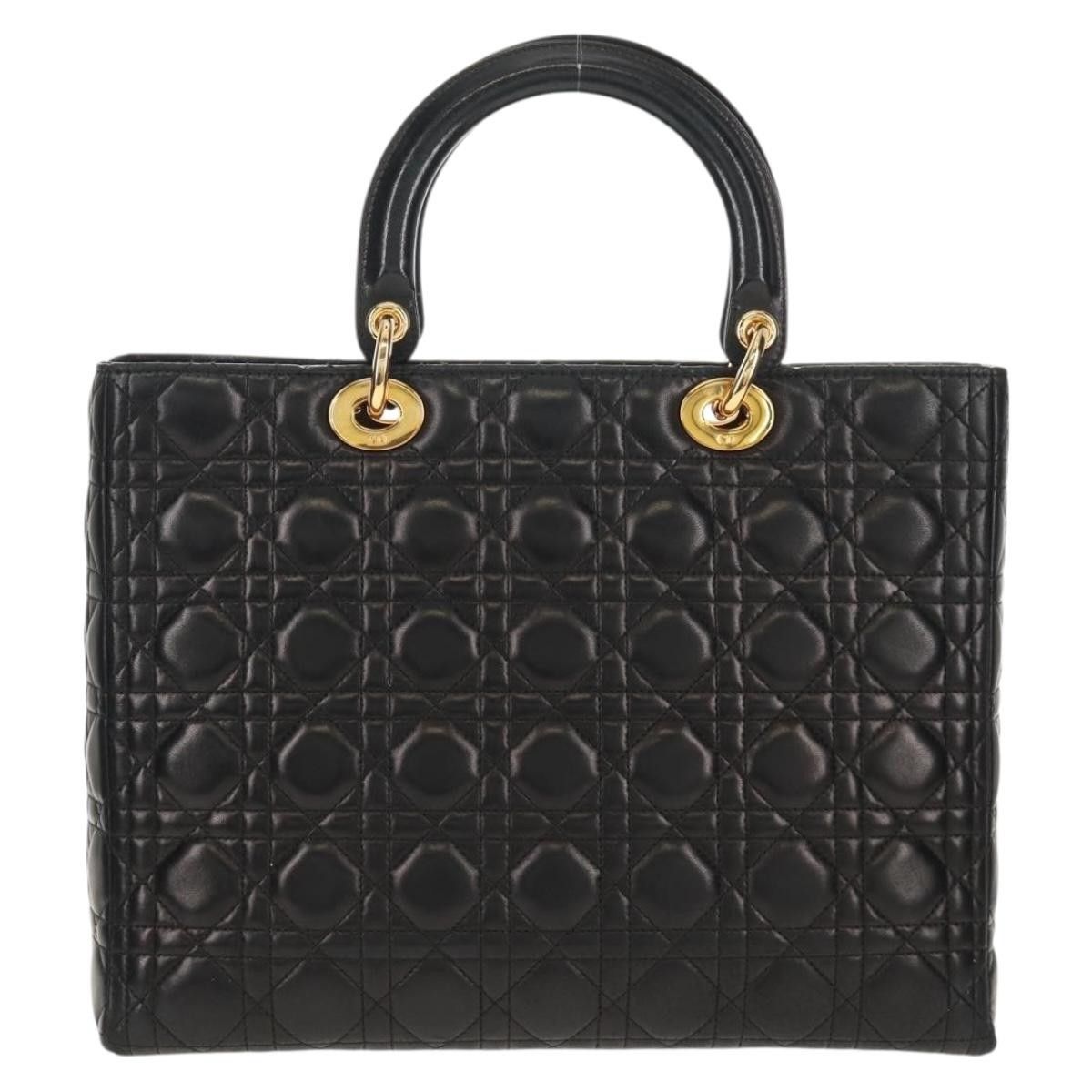Dior Christian Dior Vintage Lady Dior Bag Cannage Quilt Lambskin Size ONE SIZE - 2 Thumbnail