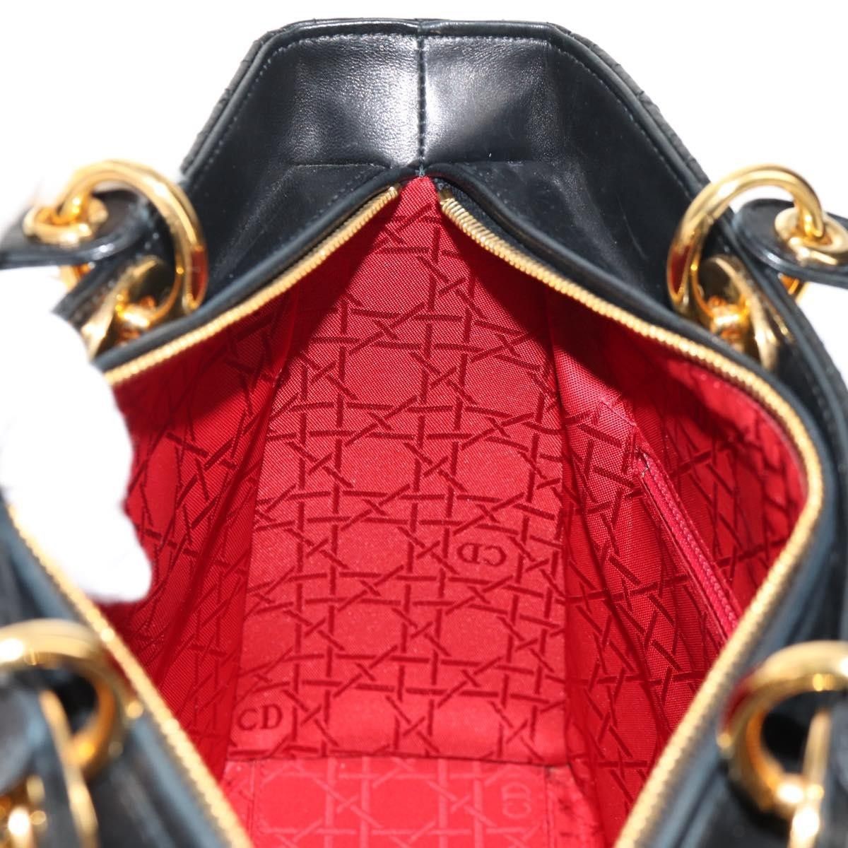 Dior Christian Dior Vintage Lady Dior Bag Cannage Quilt Lambskin Size ONE SIZE - 22 Thumbnail