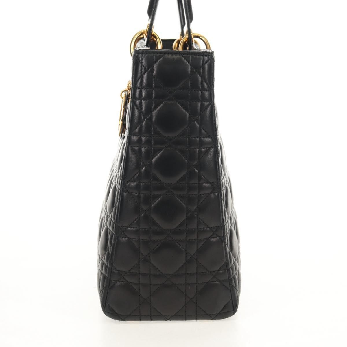 Dior Christian Dior Vintage Lady Dior Bag Cannage Quilt Lambskin Size ONE SIZE - 3 Thumbnail