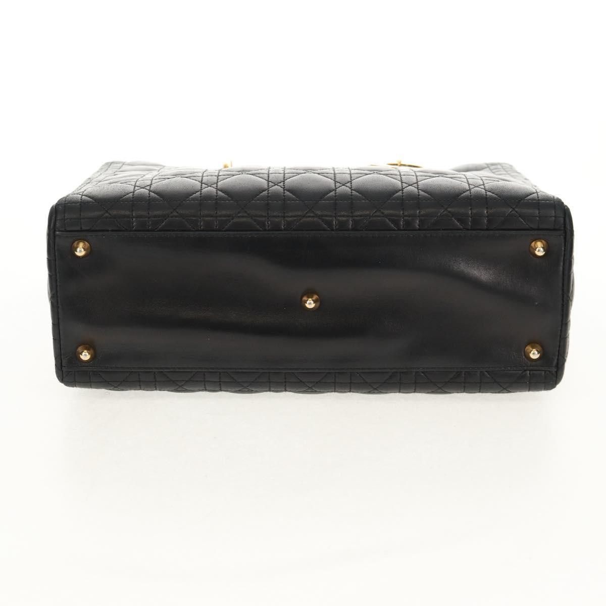 Dior Christian Dior Vintage Lady Dior Bag Cannage Quilt Lambskin Size ONE SIZE - 18 Thumbnail