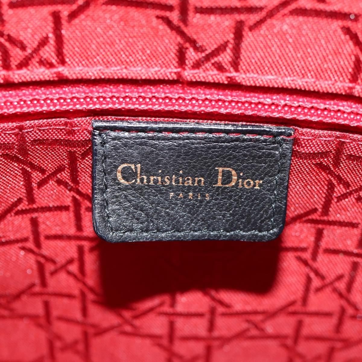Dior Christian Dior Vintage Lady Dior Bag Cannage Quilt Lambskin Size ONE SIZE - 6 Thumbnail