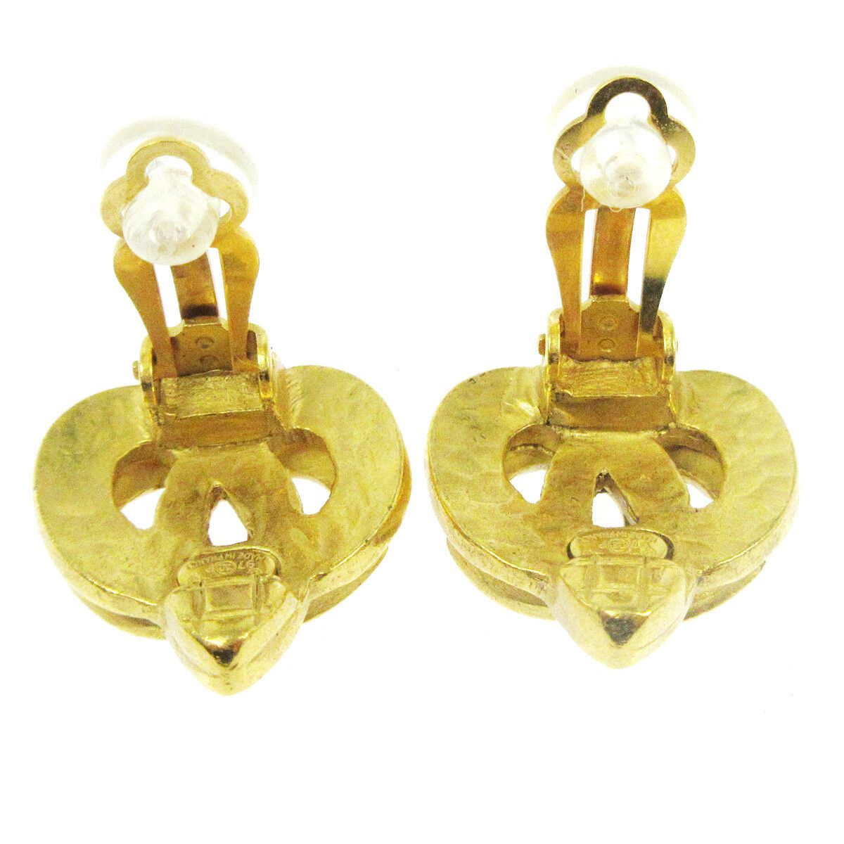 Chanel Chanel Vintage CC Heart Clip-On Metal Size ONE SIZE - 2 Thumbnail