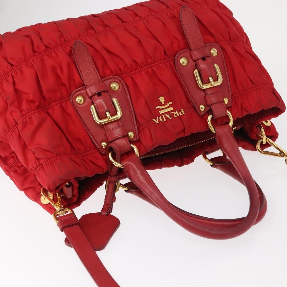 Prada Prada Gaufre Convertible Tote Leather and Tessuto Size ONE SIZE - 7 Thumbnail