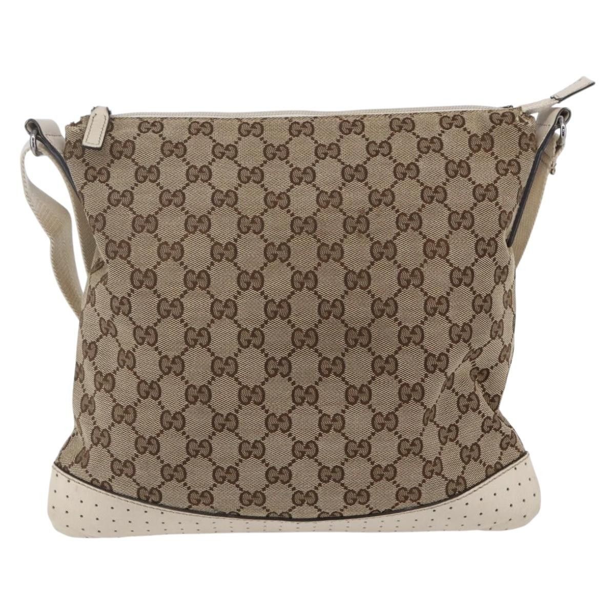 Gucci Gucci Zip Messenger GG Canvas with Perforated Leather Size ONE SIZE - 2 Thumbnail